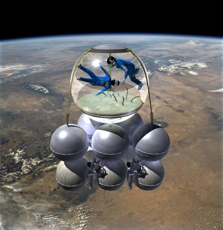 Image: Artist's illustration of Armadillo Aerospace's space vehicle