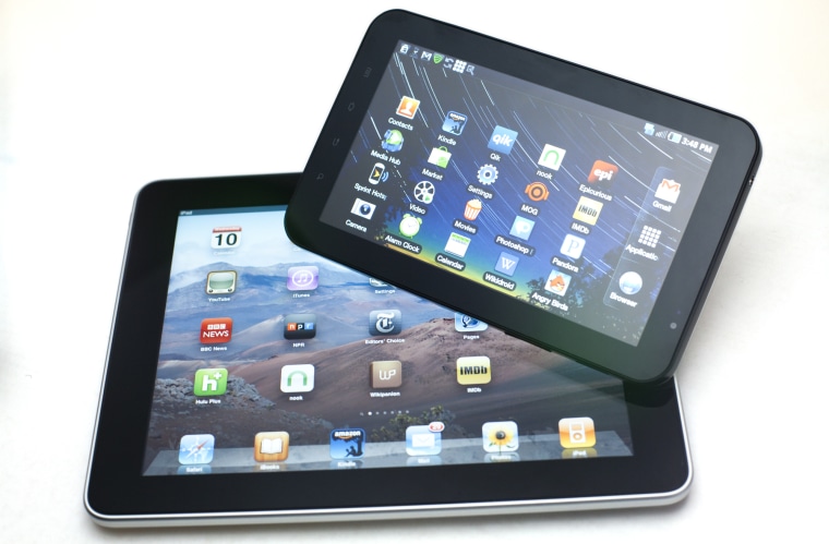 Image: iPad and Galaxy Tab