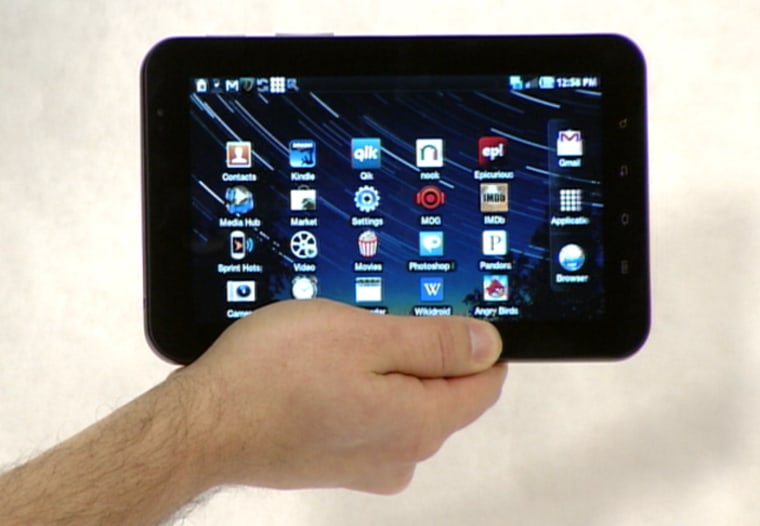 Image: Galaxy Tab tablet shown front view