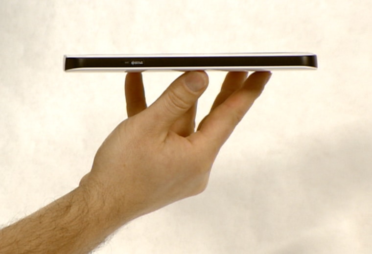 Image: Galaxy Tab tablet shown side view