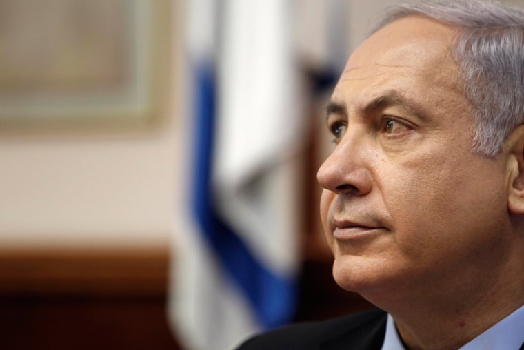 Image: Israel's Prime Minister Benjamin Netanyahu arrives for weekly cabinet meeting in Jerusalem