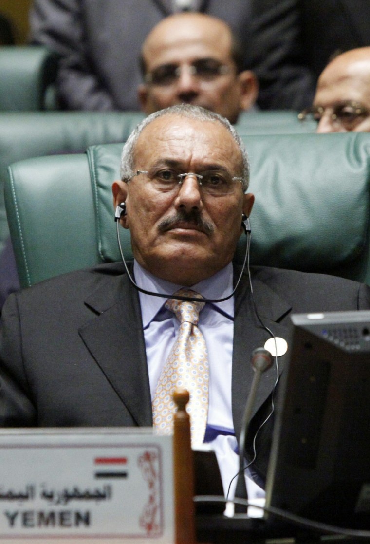 Image: Yemeni President Ali Abdullah Saleh
