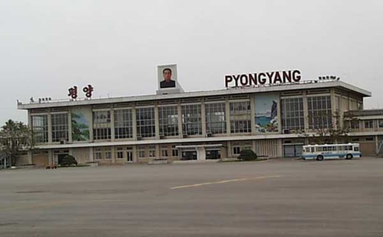 Pyongyang Airport — fly the unfriendly skies.