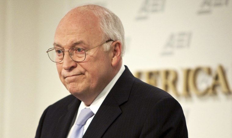 Image: File photo of former US Vice President Cheney speaking in Washington