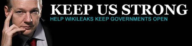 Image: Banner of Wikileaks