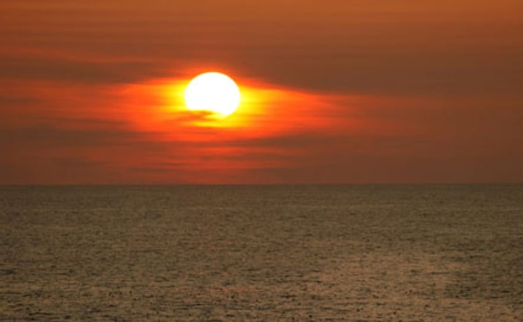Image: Bering Sea sunset