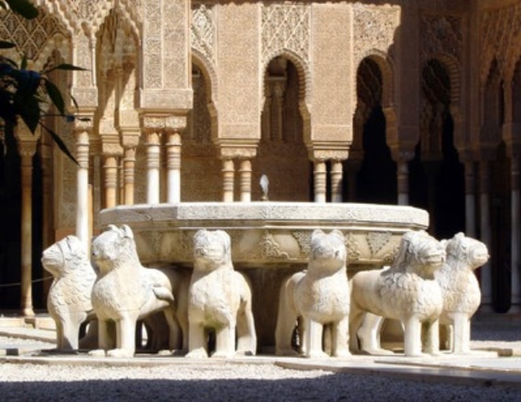 Image: Spain's Alhambra lion statues