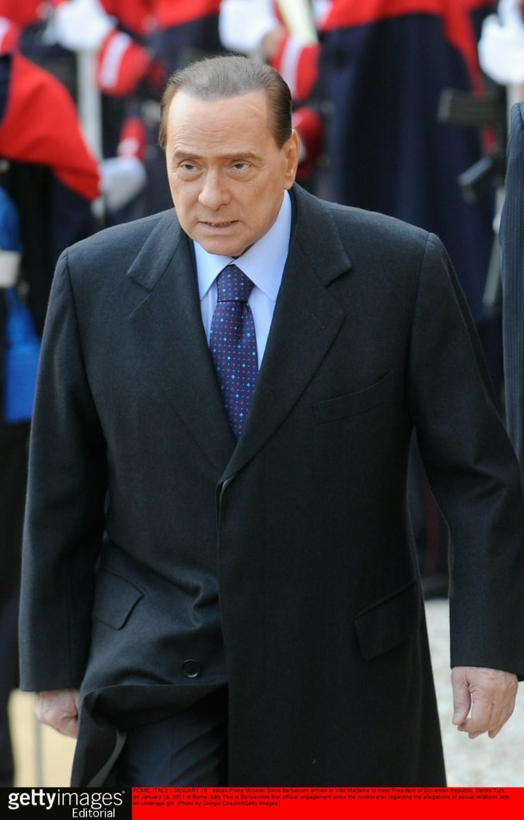 Image: Italian Prime Minister Silvio Berlusconi