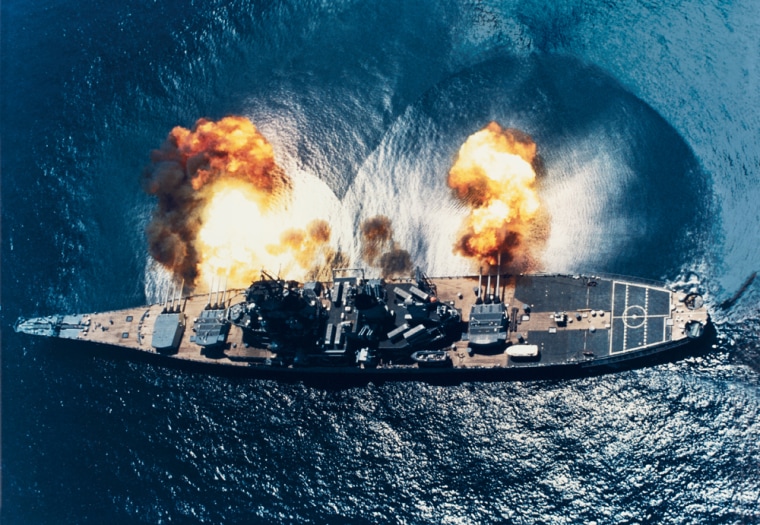 USS Iowa (BB-61) Fires