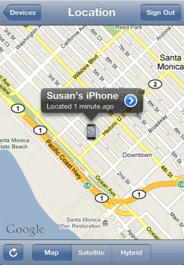 Image: Find My iPhone app