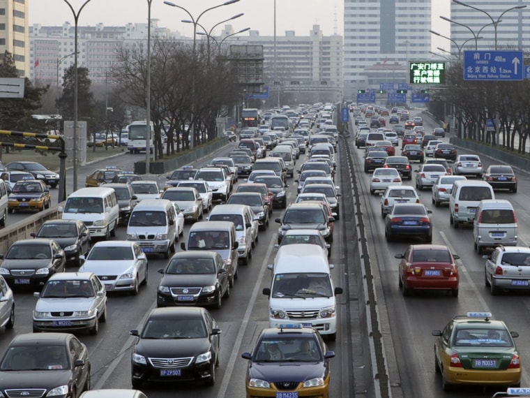 Image: Traffic jam in Beijing