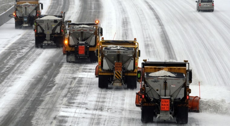 Image: Snow plows in St. Louis