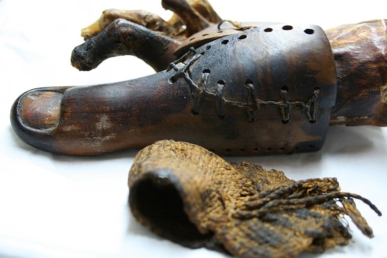 The original Cairo toe, made out of wood and leather, is housed at the Egyptian Museum in Cairo. The toe was found attached to a female mummy.