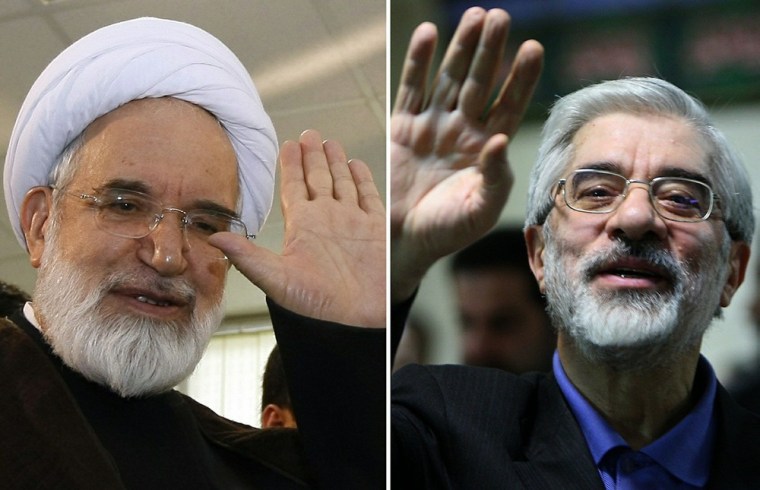 Image: Mehdi Karroubi and Mir Hossein Mousavi