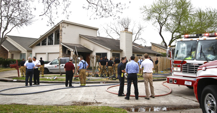 Image: Emergency Personnel respond to the location where a fire broke out at a day care