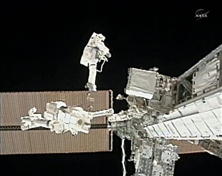 Image: Spacewalk in progress
