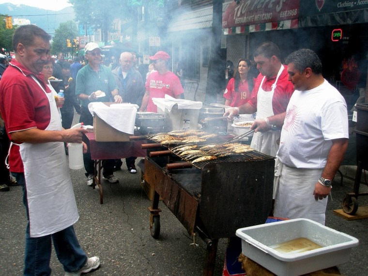Image: Street vendors in Vancouver
