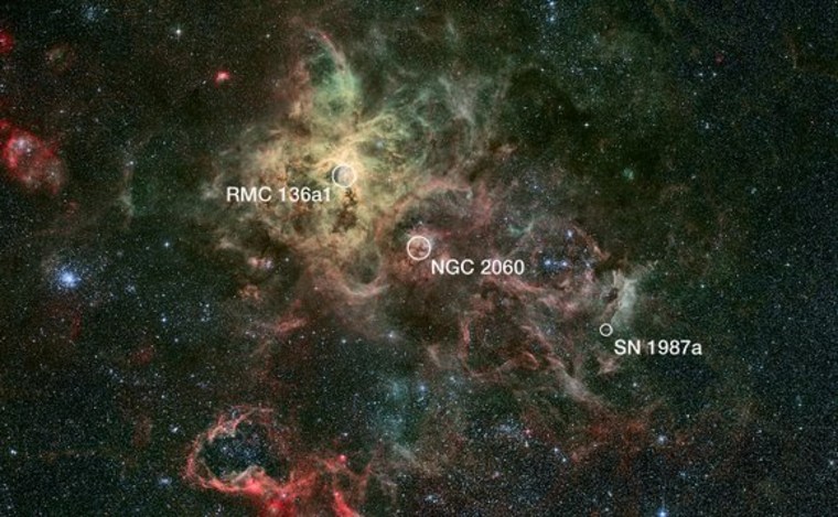Image: Wide-angle view of Tarantula Nebula