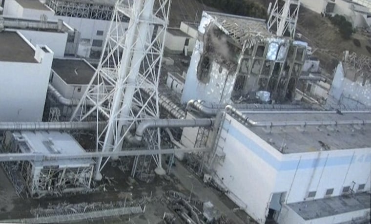 Image: Handout shows damage sustained at the Fukushima Daiichi nuclear power complex