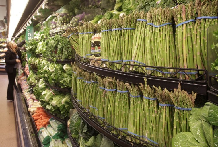 Image: Vegetables in a Cincinnati supermarket