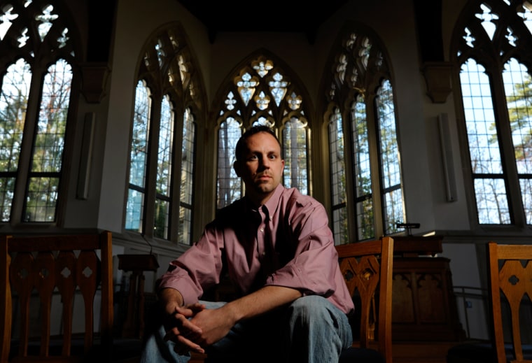Image: Rev. Chad Holtz poses for a photo in Durham, N.C. Holtz