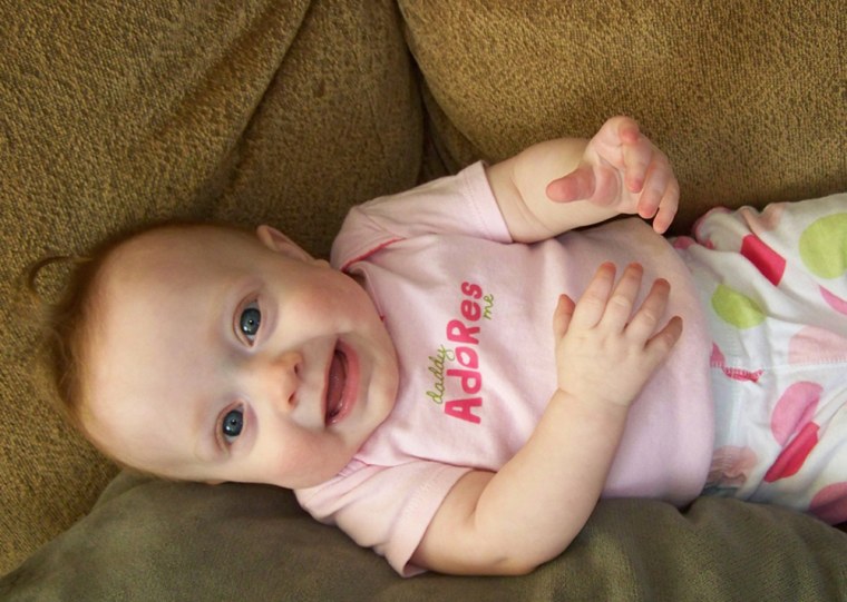 **For use with upcoming stories on preemie Moms giving birth to a second generation of premature babies***Tammy George was born prematurely, and last year, she gave birth to her baby Hannah before her due date. Hannah is shown here in April 2011.
