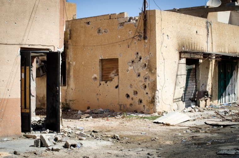 Image: damage in Misrata, Libya