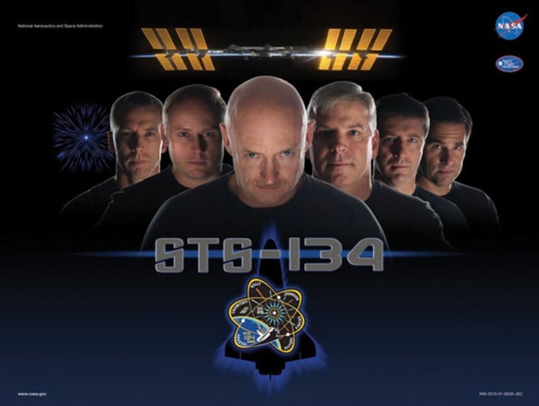 This shuttle mission (STS-134) can't go wrong with a poster parodying a movie reboot of the 1960s cult hit "Star Trek."