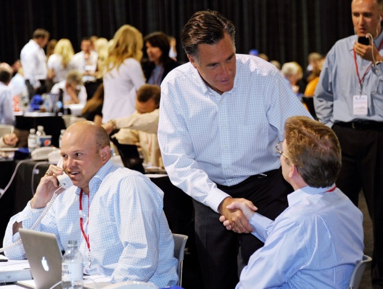 Image: Mitt Romney Hosts \"Call Day\" Fundraiser In Las Vegas