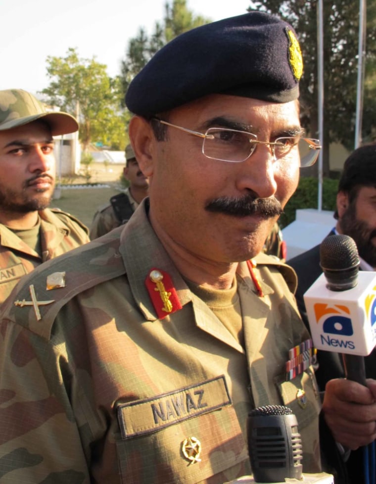 Image: A file picture dated 12 May 2011 shows Major-General Mohammad Nawaz, director general of the Punjab Rangers.
