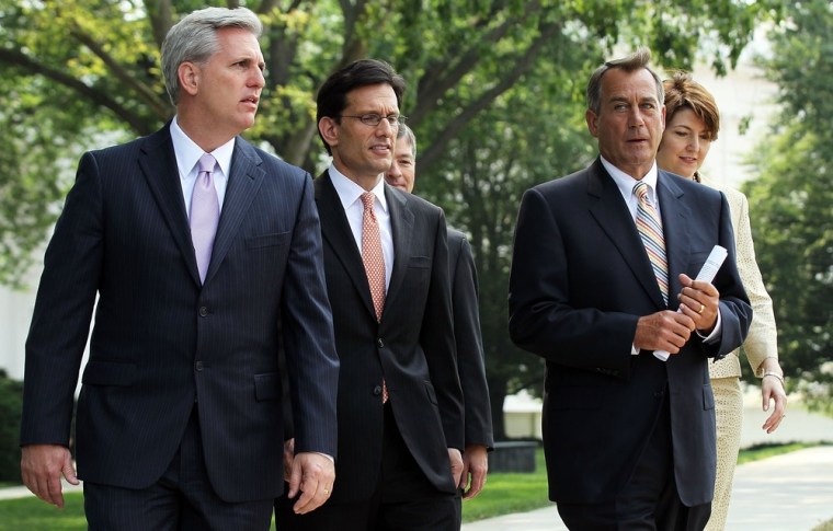 Image: Republican Legislators Speak After Meeting With Obama At The White House
