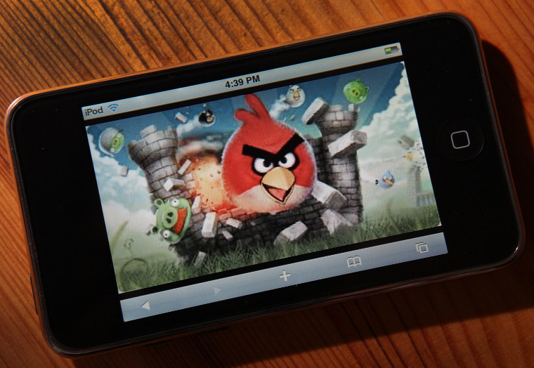 Image: popular video game \"Angry Birds\" i