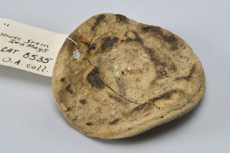 Hey, does anyone have any salsa? A century-old tortilla in Harvard's collections.