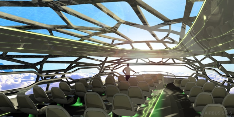 Image: The \"biomimetic\" frame of the Airbus Concept Plane