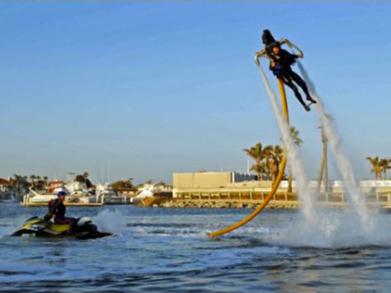 A water-powered jetpack
