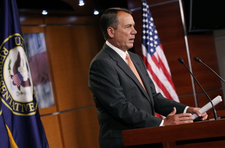 Image: Boehner Holds Press Briefing At The Capitol
