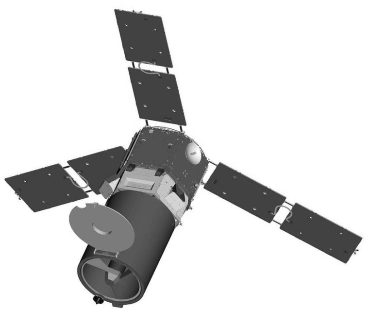 Illustration of the ORS-1 satellite, an operational prototype, scheduled for a one to two-year mission.