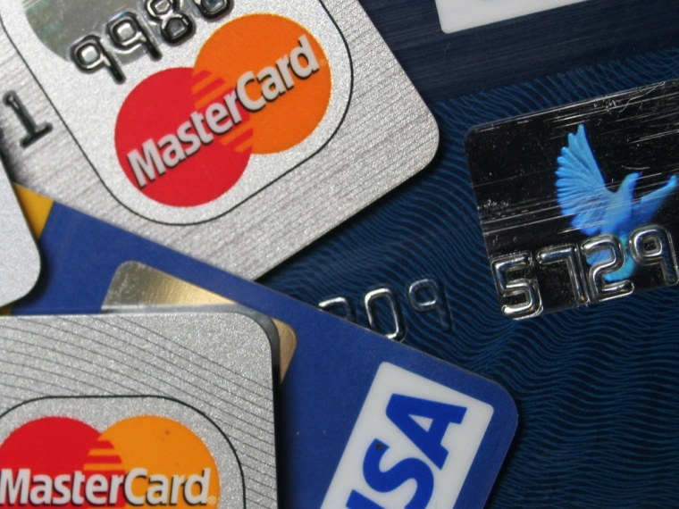 Image: MasterCard and VISA credit cards
