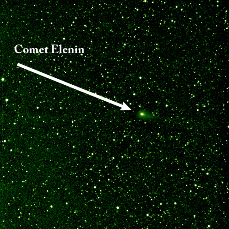 Comet Elenin as seen by NASA's STEREO spacecraft on Aug. 6.