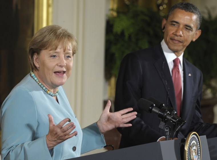 Image: Angela Merkel, Barack Obama