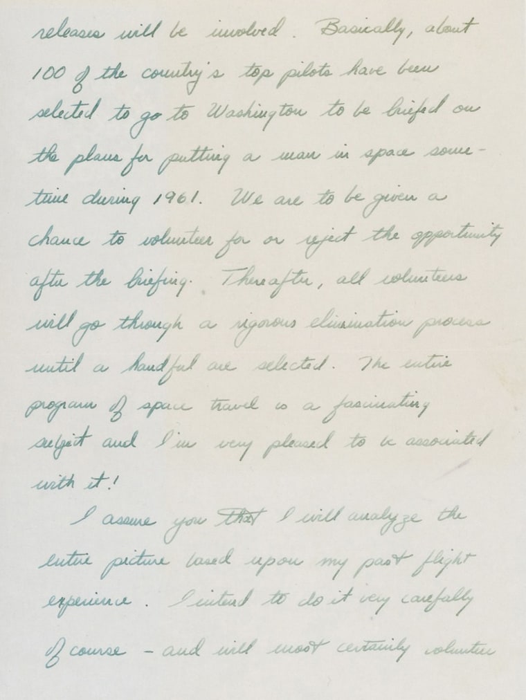Image: Alan Shepard letter