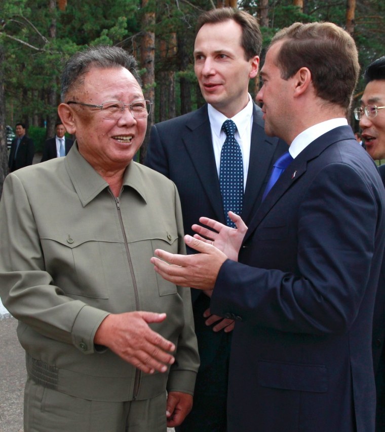 Image: Dmitry Medvedev, Kim Jong Il