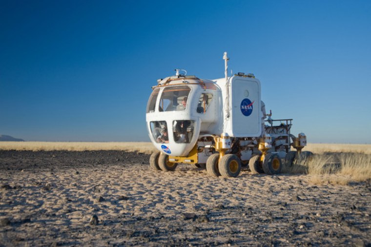 During the 2008 Desert RATS tests at Black Point Lava Flow in Arizona, engineers, geologists and astronauts came together to test the surface version of the Space Exploration Vehicle.
