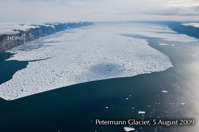 Image: Peterman Glacier, Aug. 5, 2009