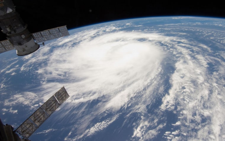 Image: Hurricane Katia is seen from the International Space Station in this NASA handout picture