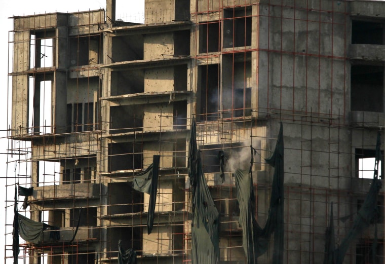 Image: building which is occupied by militants