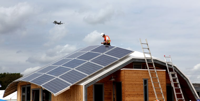 Image: Solar panels installed on home