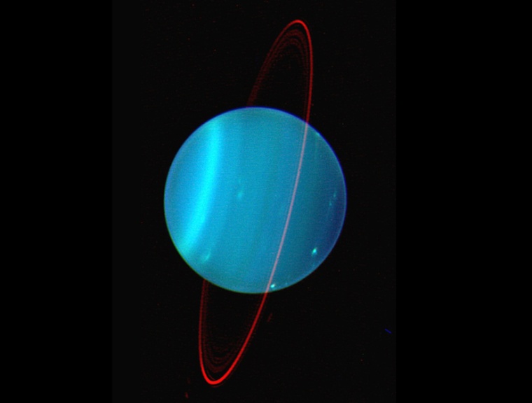 Near-infrared views of Uranus reveal the extent to which it is tilted.