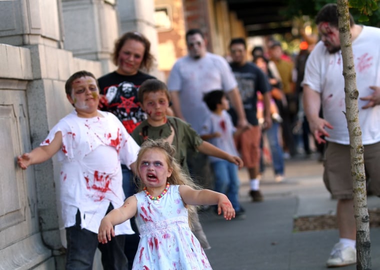 Image: \"Zombie Walk\" in Petaluma, Calif.