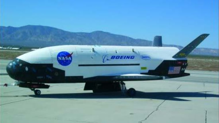 The unmanned X-37B space plane built by Boeing's Phantom Works division is undergoing orbital flight tests for the U.S. Air Force.